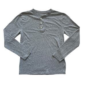 Crewcuts Gray Long Sleeve Henley Tee Size 12